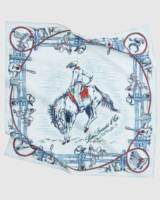 Bandana carré imprimé style western cowboy, accessoire foulard pour le cou et la tête, style Far West