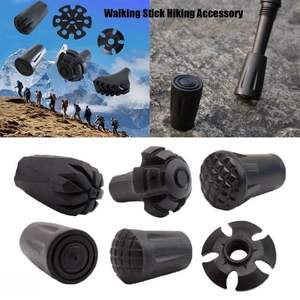 Couvre-pointes en caoutchouc pour bâtons de trekking, antidérapants, résistants à l'usure, accessoires pour bâtons de randonnée en plein air - Product Image 3