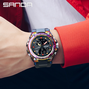 Sanda-Reloj de pulsera para hombre, nuevo producto de tendencia, <span class=keywords><strong>Sinfonía</strong></span>, fuerzas especiales, luminoso, resistente al agua, 6008.739 - Product Image 6