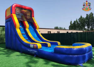 Scivolo d'Acqua Gonfiabile Commerciale <span class=keywords><strong>con</strong></span> <span class=keywords><strong>Piscina</strong></span> per Noleggio e Uso Domestico in Giardino - Product Image 2