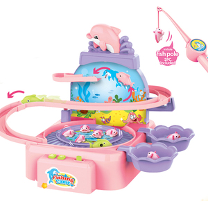Nuovo Stile Educativo per Bambini Interactive Giocattoli di Pesce Divertente Indoor Batteria Operated Gioco di Pesca Set Giocattolo con la Musica - Product Image 5