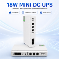 Mini UPS DC 18W 20000mAh avec batterie au lithium de secours 15V 24V POE USB Type C pour routeur domestique, système de sécurité CCTV