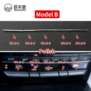 Garniture de décoration de boutons de climatisation de Console de voiture polonaise pour Mercedes Benz classe E W212 2009-2015 accessoires intérieurs - Product Image 4