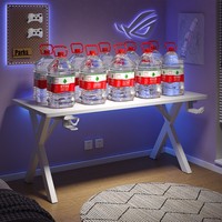 Escritorio de Juegos Multifuncional de Madera para Esports con Diseño Moderno, Esquinas Redondeadas y Características de Seguridad para Dormitorio, Hogar y Estudio
