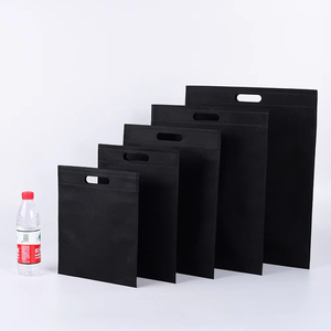 Custom 80Gsm Non-Woven Polypropylene Tote Die Cut Handle Carry Bag D Cut Non Woven Promotion Shopping Bag for Department Store