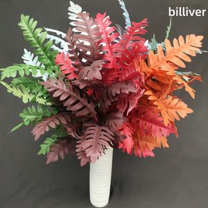 Décoration de mariage, accessoires pour la maison, bonsaï, grandes feuilles de cyprès, plantes vertes, 3 branches hautes, plante artificielle, décoration. - Product Image 1