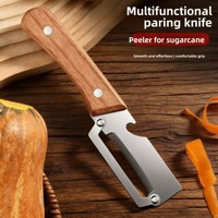 Handmatig schilmesje Groentegereedschap Multifunctionele schrapende versnipperaar Suikerriet Pompoenschiller Fruitschiller Ergonomisch handvat
