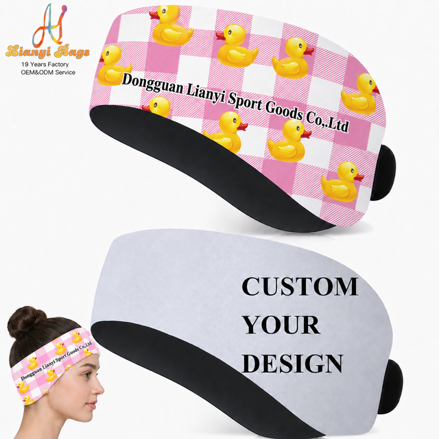 SMETA Neoprene Swimming Ear Cover Headband Waterproof Ear Band for Bath Shower Pool Surf Custom Printing Ear Swimming Headband