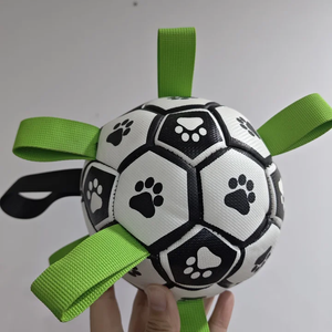 Pelota de Fútbol para Mascotas, Juguete para Perros, Interactivo, Resistente a Mordidas, para Exteriores, para Perros Pequeños y Medianos - Product Image 2