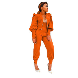 Top manica a sbuffo W/pantaloni-2 pc - Product Image 3