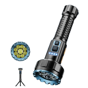 <span class=keywords><strong>Linterna</strong></span> Solar de 30W con 1+8 LED, Resistente al Agua IP65, Recargable por USB, para Exteriores, COB, Camping, Senderismo, Caza, Pesca, Escalada, Aventura - Product Image 1