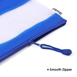 Pochettes à fermeture éclair en plastique coloré FOSKA, PVC de qualité supérieure, A5 A4, pour le rangement et le transport de documents importants ou de livres - Product Image 3