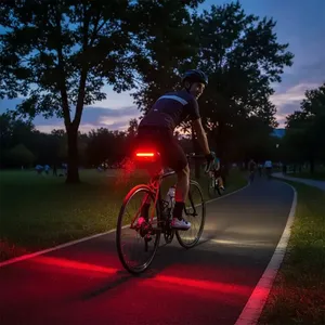 Sillín de bicicleta con luz LED, espuma viscoelástica EVA, asiento de bicicleta transpirable para adultos y hombres - Product Image 5