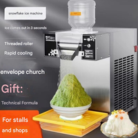 Machine à glace en flocons compacte coréenne 110V/220V Économie d'énergie pour la maison et la préparation de desserts de fête