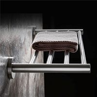 Accessoires de salle de bain, étagères murales en acier inoxydable pour serviettes, 50 cm-120 cm, barre porte-serviettes simple couche