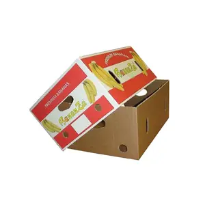 중국 사용자 정의 단단한 종이 농업 과일 catron 신선한 바나나 골판지 포장 상자