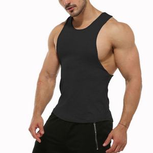 Elastic Breathable and Quick-drying <b>Men's</b> Fitness <b>Vest</b> <b>Stringers</b> Gym Wear tank Top Singlet <b>Men</b> 100 Cotton Basic <b>Stringer</b> - Product Image 5