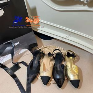 Zapatos de Ballet con Cordones de Alta Calidad para Mujer, Marca CC, Punta Cerrada, Parte Superior de Cuero Vacuno, Tendencia de Moda para Todas las Temporadas - Product Image 1