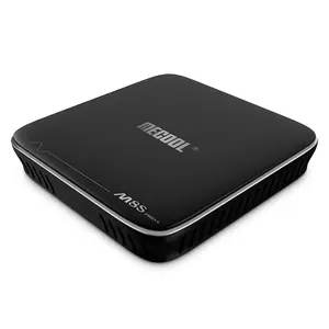 Qunshitech fábrica original mecool m8s pro + w, android 7.1 amlogic s905w 2gb 16gb wifi smart tv box m8s pro plus