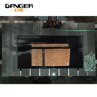 GANGER Máquina CNC de 5 ejes para corte de piedra, diseño superior, con motor de bancada de alta resistencia, router de tallado de mármol, cuarzo y granito de alta precisión