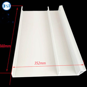 Profil de lampe LED extrudé en <span class=keywords><strong>PVC</strong></span> personnalisé, type <span class=keywords><strong>U</strong></span> et C, canal LED, extrusion plastique, profil UPVC - Product Image 5