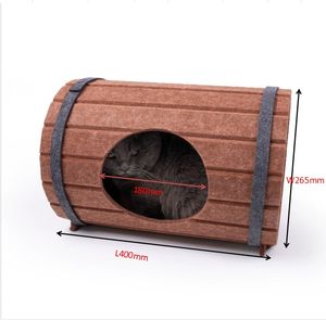 RL2699 Montage fass Haustiers treu Filz brett Katzenstreu Vier Jahreszeiten Universal Round <span class=keywords><strong>Full</strong></span> Surround Cat House Haustier bedarf - Product Image 6