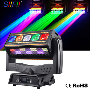 Faro da palco a rotazione infinita 5-in-1 da 1000W: Fascio, Luce di riempimento, Strobo, Retro, Laser e Effetto Chase in uno, 540 °   Rotazione, DMX512 RDM - Product Image 1