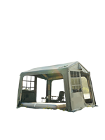 Tente de camping gonflable, installation rapide, modulaire, imperméable 2000 mm, pour le glamping familial, l'urgence, approvisionnement en usine, ISO9001