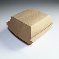 Boîtes à hamburgers de qualité alimentaire, contenants en papier pour en-cas à emporter pour les restaurants de hamburgers