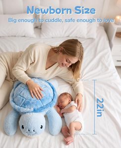 Gnomantic Tortoise - Peluche de Tortuga con Peso, Almohada de Peluche para Niños |   22 pulgadas 4.5 libras Edades de 0 a 24 meses - Product Image 4