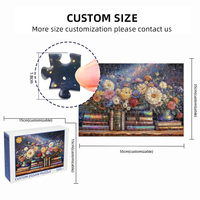 Fabrication de puzzles personnalisés à thème floral, 1000 pièces, pour adultes