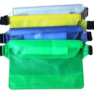 กระเป๋าใส่โทรศัพท์กันน้ำแบบคาดเอว PVC สำหรับว่ายน้ำ พิมพ์โลโก้ได้ - Product Image 4