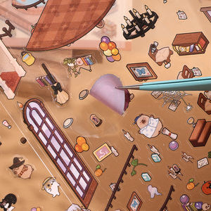 Adesivo <span class=keywords><strong>di</strong></span> scena 3D della serie del <span class=keywords><strong>mondo</strong></span> <span class=keywords><strong>di</strong></span> capibara Mini per i regali promozionali - Product Image 5