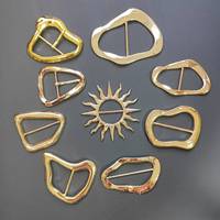 SHANGJIN Mode Neueste Kollektion Bademode-Hardware Unregelmäßige Metallschnalle Bikini-Hardware Wasserfester Metallring-Verschluss