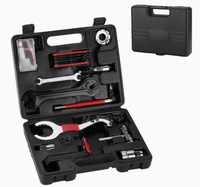 Kit d'outils de réparation de vélo combiné Modèle 34 : Clé à rayons, Kit de démontage de chaîne et de pignon, et Kit de démontage d'axe central