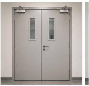 ประตูห้องสะอาดแบบปิดสนิท สีน้ำเงิน ทำจากเหล็กกล้า แบบเปิดปิดด้วยมือ สำหรับโรงพยาบาล ห้องปฏิบัติการทางการแพทย์ และห้องสะอาดในห้องปฏิบัติการ - Product Image 4