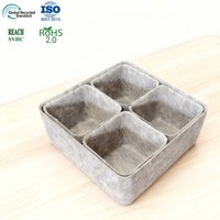 Organisateur pliable écologique pour économiser de l'espace, pour dortoir, chambre, bureau, petits accessoires électroniques, boîte de rangement en feutre