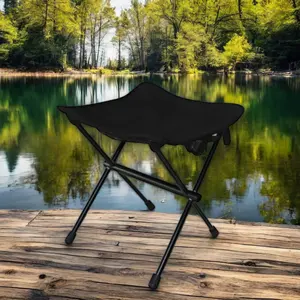 Taburete plegable de aleación de aluminio ligero de alta calidad para pesca, senderismo y actividades al aire libre, sillas de Camping