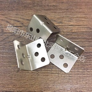 Support d'angle en L Xiongfa 3112, 6 trous, 24x31mm, nickelé, connecteur de meuble, support de quincaillerie à 90 degrés - Product Image 4