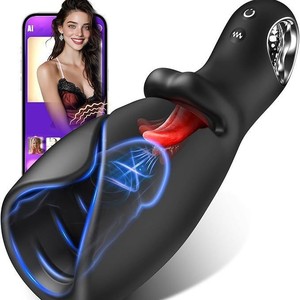 Nuevo Masturbador Totalmente Automático Controlado por Aplicación, con Lengua Vibrante Intensa, Diseñado para el Placer Masculino en Solitario, Copa de Juguete Sexual - Product Image 1