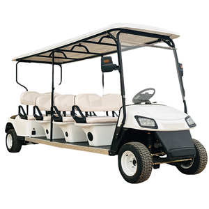 Voiturette de golf électrique 8 places à batterie lithium avec éclairage LED pour zones touristiques - Vente en gros - Product Image 1