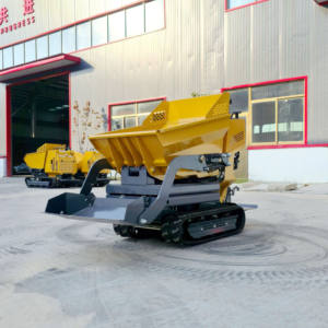 מיני-דאמפר זחלי עוצמתי 500 ק\\\"ג, משאית עפר קטנה עם העמסה עצמית, מונע בבנזין, לבנייה ולגינה - Product Image 2