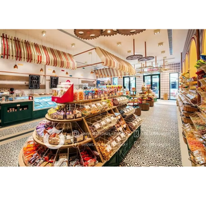 Mesas de Exhibición de Dulces Personalizadas, Pared de Chocolate, Estantes <span class=keywords><strong>para</strong></span> Tienda de Dulces, Muebles de Mostrador <span class=keywords><strong>para</strong></span> Quiosco de Dulces - Product Image 1