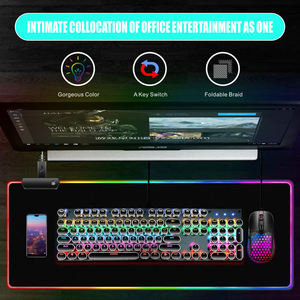 SY45 LED RGB Mouse Pad <strong>Gaming</strong> Mousepad Non-Slip Rubber Mouse Mat Computer Carpet Desk Mat PC <strong>Gaming</strong> <strong>Mousemat</strong> - Product Image 4