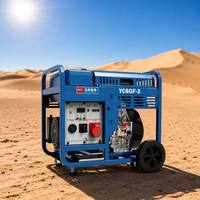 Générateur diesel à châssis ouvert de marque Yuchai 8 kW YC8GF-3 230 V 400 V monophasé/triphasé pour l'exportation