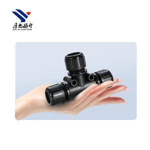 Conector en forma de T de accesorios isodiamétricos neumáticos de junta impermeable traqueal negra - Product Image 4