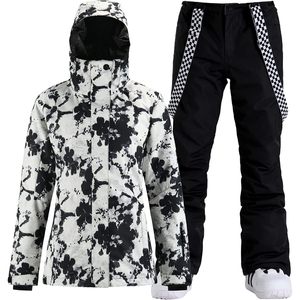 Conjunto de Chaqueta y Pantalones de Esquí para Mujer, Impermeable 15K 10K, Transpirable, Aislado, Traje de Esquí de 2 Piezas - Product Image 1