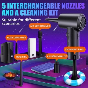 Souffleur d'<span class=keywords><strong>air</strong></span> portable électrique compressé avec lumière LED 6000mAh plumeau d'<span class=keywords><strong>air</strong></span> sans fil rechargeable pour ordinateur - Product Image 6