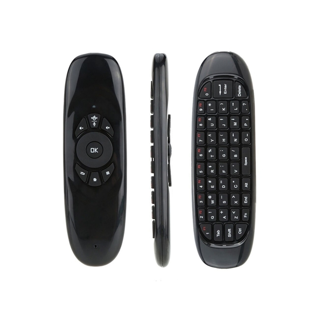 Shenzhen Daqu 2.4G Wireless Keyboard Mini Air Fly Mouse C120 With Built-in Battery for Android TV Box Using Remote Control