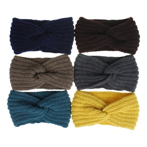 Invierno otoño cálido <span class=keywords><strong>diadema</strong></span> mujer trenzado anudado tejido banda para el cabello africano cabeza envoltura <span class=keywords><strong>diadema</strong></span> turbante <span class=keywords><strong>diadema</strong></span> - Product Image 2